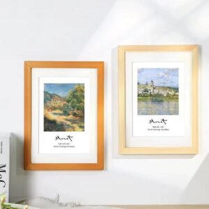 Desktop Ornament Multiple Colors Rectangular Wooden Photo Frame A4 MDF Wood Photo Frame