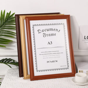 Diploma Certificate Document Photo Frames Wall Tabletop Display Horizontally or Vertically Wood Material