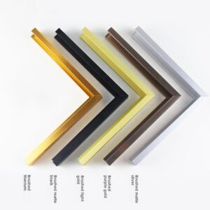 Direct Sale Aluminum Alloy Three Dimensional Simple L Shaped Decorative Poster Frame Narrow Edge Oil Painting Frame Mouldings
