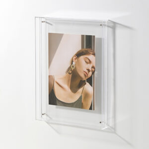 Display Mounting Acrylic Photo Frame Double Sided Photo Frame Custom Size Transparent Acrylic Magnetic Floating Picture Frame