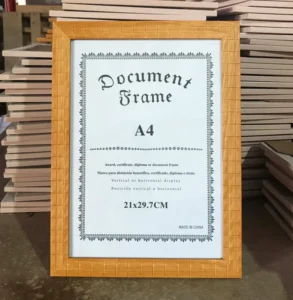 Document Frame A4 Certificate Picture Frame Plastic Photo Frame