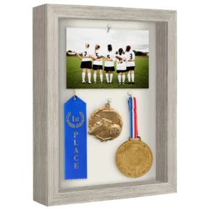 Doremi Custom All Black White Wood 1.5CM 3CM 5CM Depth 8×8 16×16 Inches A4 Shadow Box Photo Frame With Real Glass or Plexiglass