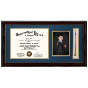Doremi Recycled Polystyrene PS Plastic Diploma Frame Certificate Frames with Tassel Holder for Graduation