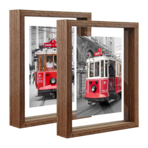 Double Side Glass Floating Picture Frame 3D Photo Frame for Tabletop or Wall Mount