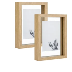 Double Sided Glass Floating Modern Photo Frame Square Wall Art Home Decor Sizes A4 12X16 Iron Metal 6X8 Flip Frame