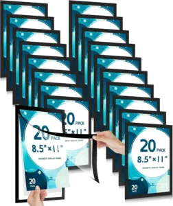 Double Sided Window Poster PVC Certificate Frame A4 Self Adhesive Magnetic Picture Frames