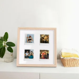 EDM Minimalist Modern Rectangle Wooden Photo Frame Durable & Eco Friendly Wall Mount & Desktop Fits 3 4 5 6 Inch Photos