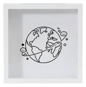 Eco Friendly Collapsible Storage Frame Modern Shadow Box Decorative Memory Organizer for Home and Gift Usage