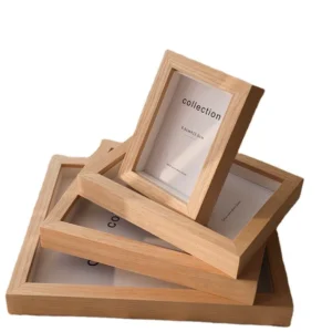 Eco Friendly MDF 3D Shadow Box Frame with Stand Custom Sizes (5 12 A3 A4) 1.5cm Deep Modern Design