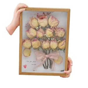 Eco Friendly Simple Wooden Puzzle Photo Frame 6inch Display Stand for A4 A3 Photos 5inch 7inch 8inch Photo Wall