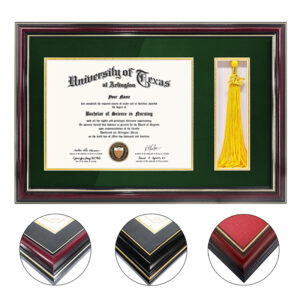 Eco Friendly University College Graduation Diploma Tassel Frames Certificate Wood Frame With Tassel