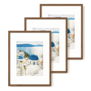Eco Friendly Wall Mounted Custom Size MDF Wooden Photo Frames 12 Colors 4×6 24×36 Inches