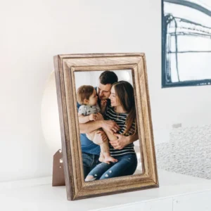 Classical Style Wooden Photo Frame Personalized Memory Display Gift Pine Wood for Wedding Anniversary Available Sizes 5×7 4×6