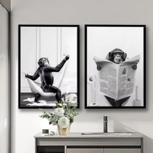Eco friendly Satisfaction Guaranteed 6 color Digital Printed Black White Framed Wall Art Modern Wooden Photo Frame Picture Frame