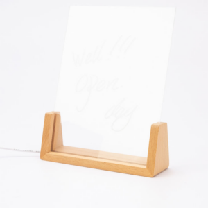 Elegant U Shaped Wood Crafts Handmade Wooden Photo Frame Engraved Base for Home Art Display Desktop Decor Enhances Wall Signs