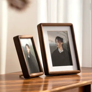 Elegant Wooden Photo Frame Ideal For Showcasing Wedding Anniversary And Celebration Memories Beautifully