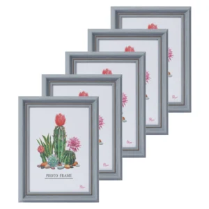 Europe Desktop Decoration Customized logo and Size Poster Frame Wall Hanging Gallery Display Plastic Black Picture Photo Frame
