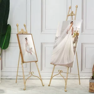European Style Iron Oil Painting Shelf Photo Frame Floor Stand Display Stand Poster Stand Photo Holder Wedding Easel Fujian