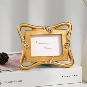 European Style Wedding Photo Frame Home Decorative Brick Inlaid Exquisite Resin Photo Frame