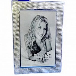 Exquisite Metal Picture Photo Frame Decorated with Crystal for Wedding Party