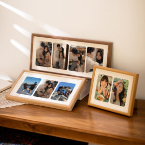 FSC Certified Solid Wood Bear Photo Frame Handmade Eco Friendly Multi Opening Picture Frame for Collage Wall Art Home Decor