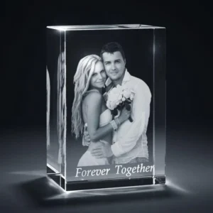 Factory Blank K9 Crystal Cube Personalized Custom 3d Laser Engraving Crystal Photo Frame For Wedding Gifts