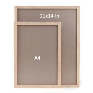 Factory Custom 11×14 Oak Solid Wooden Frame A3 A4 Photo Picture Frame Wood For Wall Hanging Table Stand