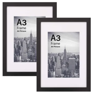 Factory Customizable 6inch MDF Black Photo Frame UV Printed Photo Wooden Picture Frame Picture Frame Photo Frame