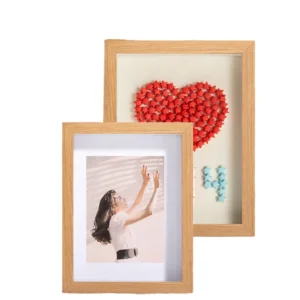 Factory Customizable A4 White Black 3D Deep Shadow Box Frame