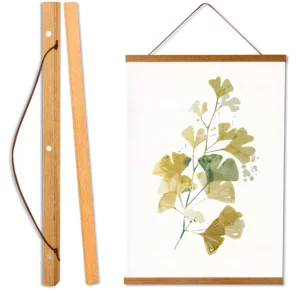 Factory Customizable Eco Friendly Square Magnetic Wooden Poster Frame Natural Teak Grain High Standard Quality for Wall