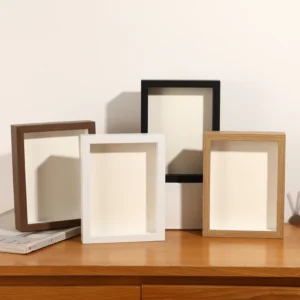 Factory DIY Shadow Box Frame Deep Hollow 3cm 5cm Shadow Box Frame Wood Creative Handmade Dried Flower Specimen Frame
