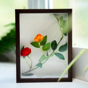 Factory Direct Sales Hollow Modern Floating Wood Photo Frame 4 color Printed Eco friendly Custom Size Rectangle Wall Mount