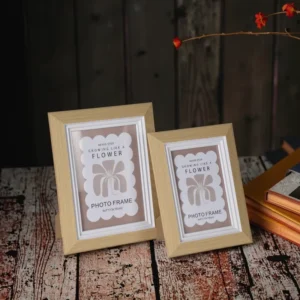 Factory Eco Friendly Durable Lightweight Square Tabletop MDF Wooden Photo Frame Daxin Brand