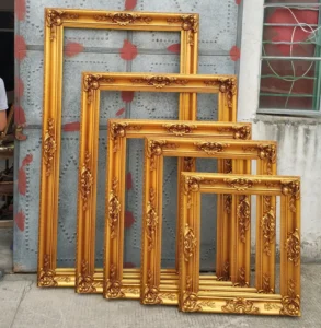 Factory Eco-friendly Durable Creative Solid Wood Frame Wedding Photo Wall Frame UV Printing Modern Rectangle Design