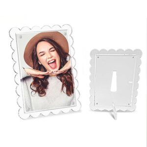 Factory Luxury Clear Picture Frame Acrylic Magnetic Photo Frame Home Decor Favors Nursery Bedroom Tabletop Plastic