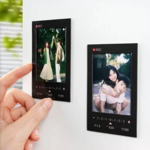 Factory Manufacture Handmade 2×6 Magnetic Photo Strip Frame & Booth Picture Frames Custom Logo 6 Color Offset Printing Tabletop