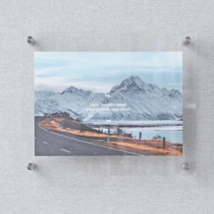 Factory Outlet Acrylic Floating Picture Frame Translucent Decorative Photo Frame Wall Mounting Tabletop Made Plastic