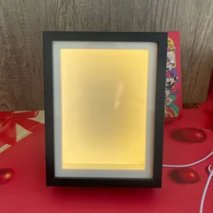 Factory Price 5 cm Deep Solid Wood Shadow Box Frame with Light UV Printing Eco friendly & Durable Rectangle Picture Frame