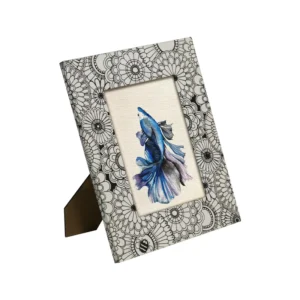 Factory Price Handmade Customized MDF Tabletop Fabric Wooden Picture Photo Frames with Stand