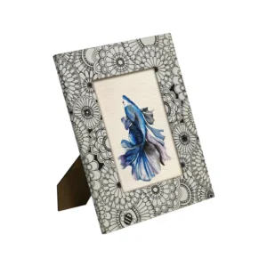 Factory Price Handmade Customized MDF Tabletop Fabric Wooden Picture Photo Frames with Stand