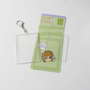Factory Price Rectangular Acrylic Photo Frame Keychain Blank Acrylic Keychain Keyring for DIY Crafts