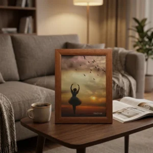 Factory Price Rectangular Three dimensional Wood Photo Frame for Tabletop Display
