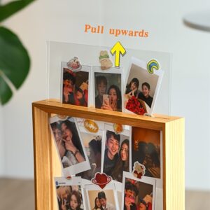 Factory Price Wood Floating Photo Frame Transparent Double Sided Plexiglass and MDF Wooden Picture Frame