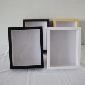 Factory Supply Customize A4 8 by 8 Inch Shadow Box Frame White Black Natural Wood Walnut Wood 3D 2 Inch Deep Shadow Box Frame