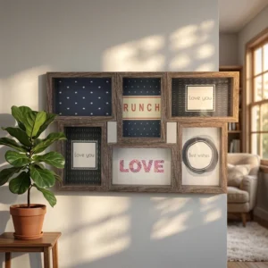 Factory Tabletop Display Wooden Photo Frame Set for Home Decoration