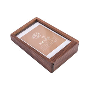 Factory Tilt Trapezoid Photo Frames Shadow Box Frame MDF for Lapel and Enamel Pins Tabletop Display