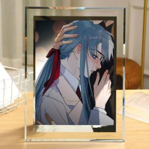 Factory Transparent Glass Crystal Photo Frames Creative Rectangle Tabletop Desktop Display Decorative Handmade Frame