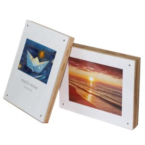 Factory Wall Frame Supplier Solid Bamboo with Acrylic Picture Frame Photo Block