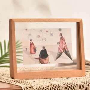 Fashionable Customizable MDF Acrylic Photo Frame with Wall Mounted Installation Rectangle Shape Creative Features Custom Logo