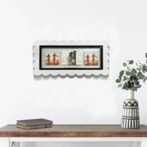Fashionable Home Decoration Wave Collage Frame Wooden MDF Photo Picture Frame